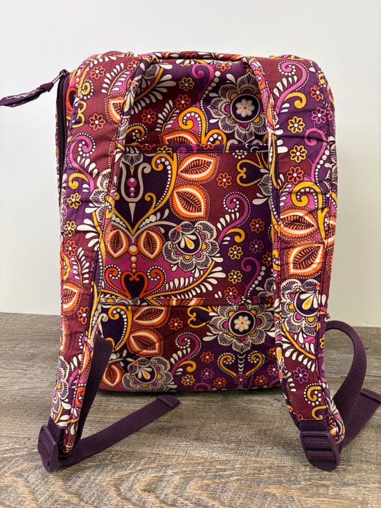 Vera Bradley Safari Sunset Laptop Backpack Retired Quilted Floral Travel Bag - Picture 3 of 12